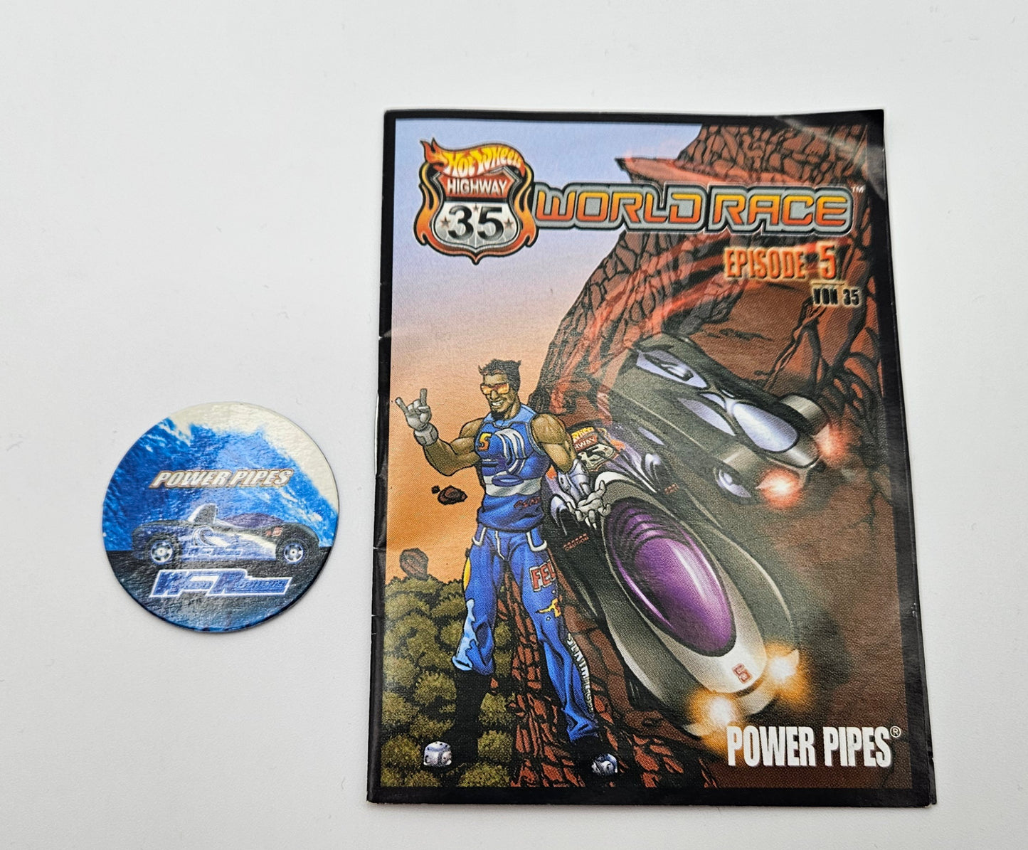 Power pipes + coin + german comic