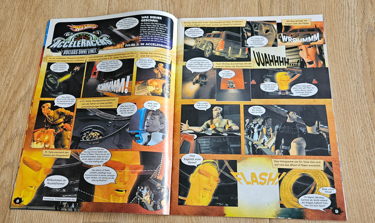Acceleracers & HW 35 Short comics from comic books (German language!!)