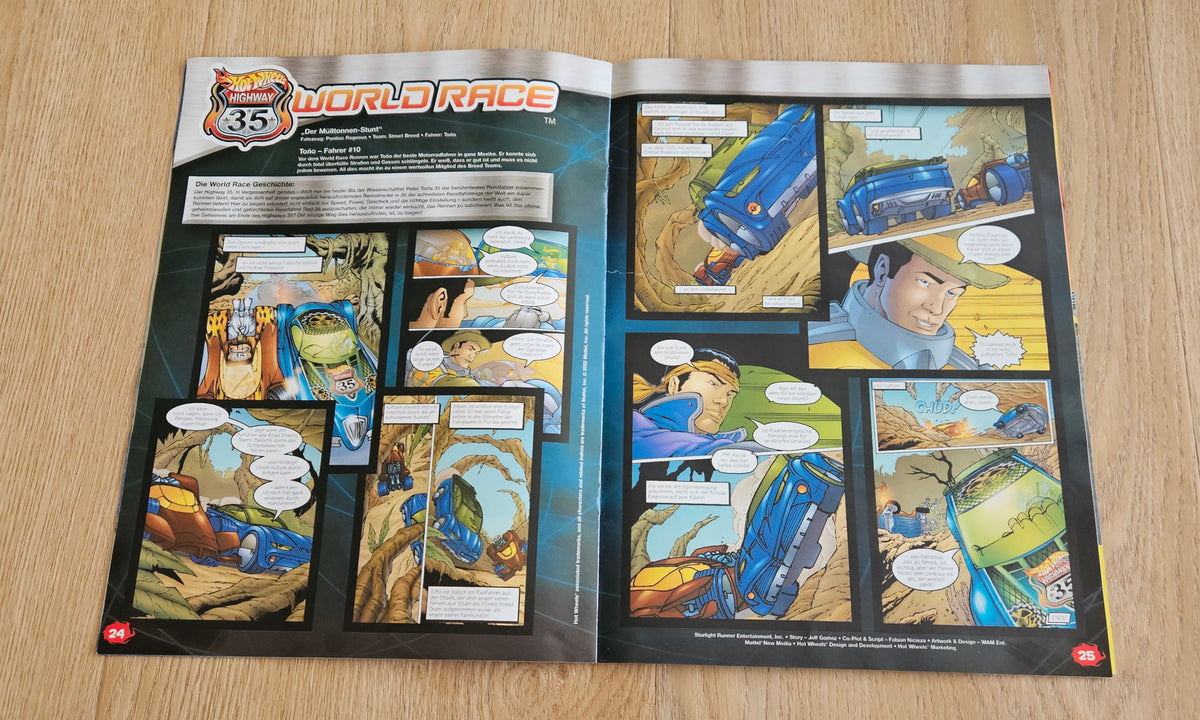 Acceleracers & HW 35 Short comics from comic books (German language!!)