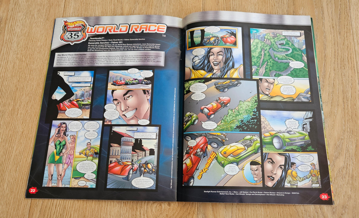 Acceleracers & HW 35 Short comics from comic books (German language!!)