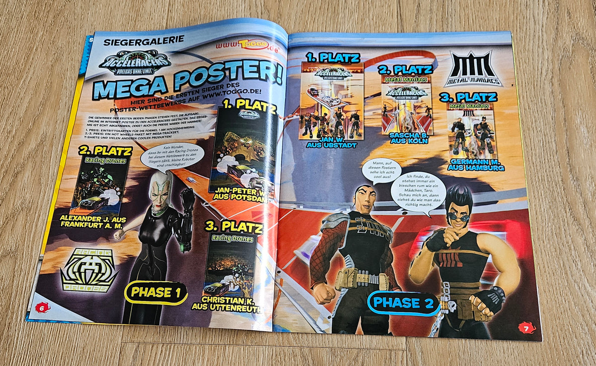 Acceleracers & HW 35 Short comics from comic books (German language!!)