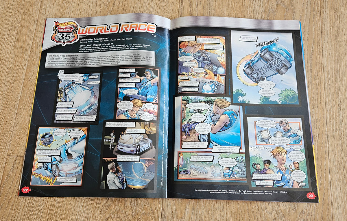 Acceleracers & HW 35 Short comics from comic books (German language!!)