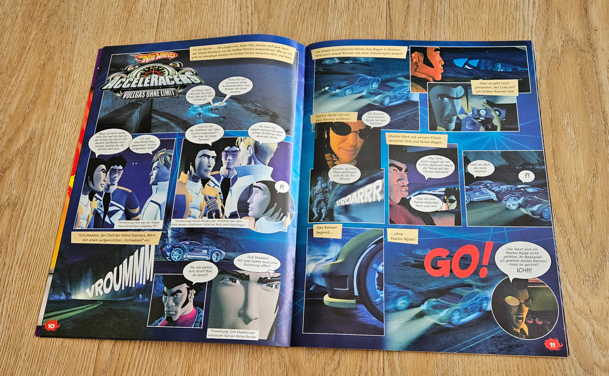 Acceleracers & HW 35 Short comics from comic books (German language!!)