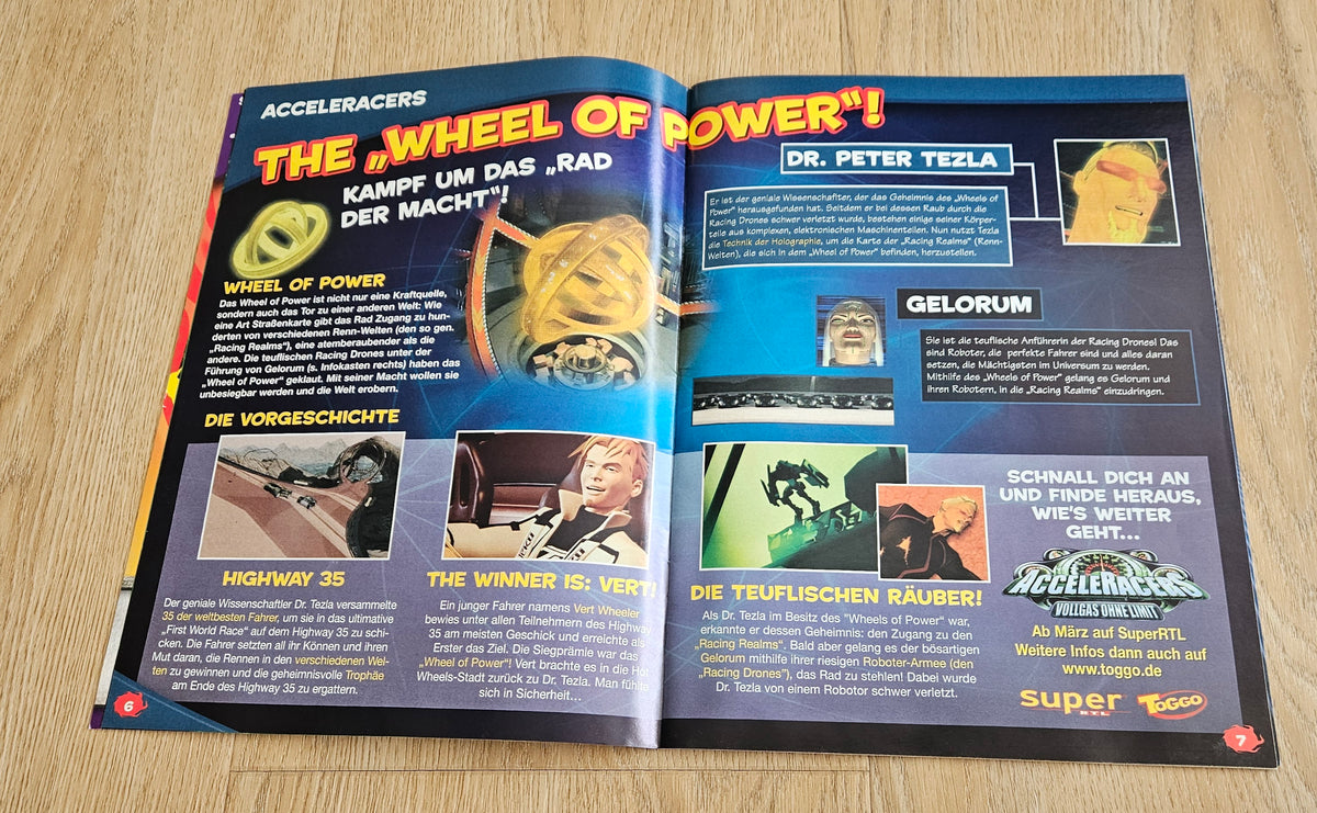 Acceleracers & HW 35 Short comics from comic books (German language!!)