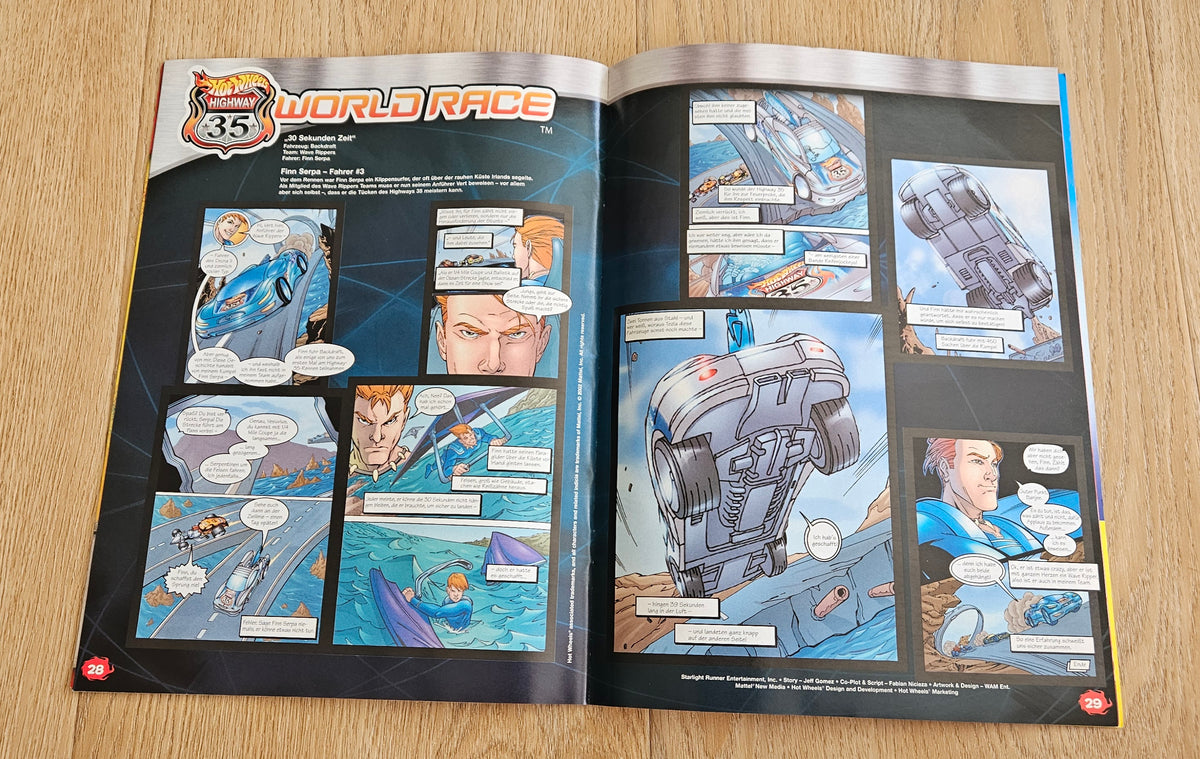 Acceleracers & HW 35 Short comics from comic books (German language!!)