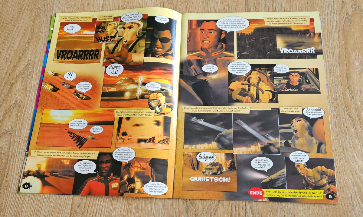 Acceleracers & HW 35 Short comics from comic books (German language!!)