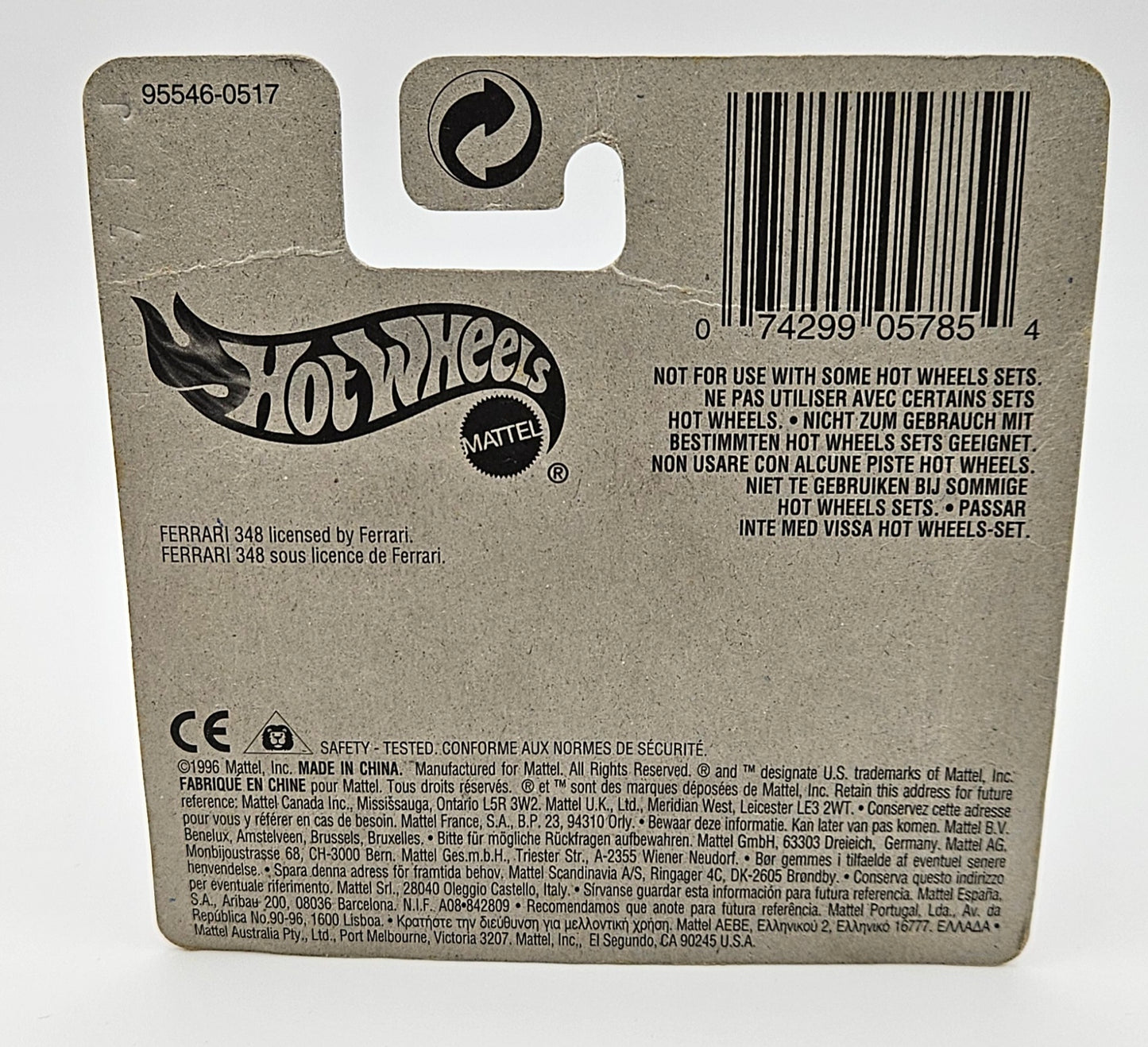 348 1996 short card