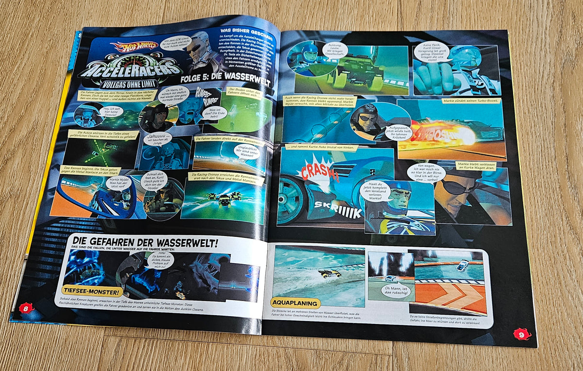 Acceleracers & HW 35 Short comics from comic books (German language!!)