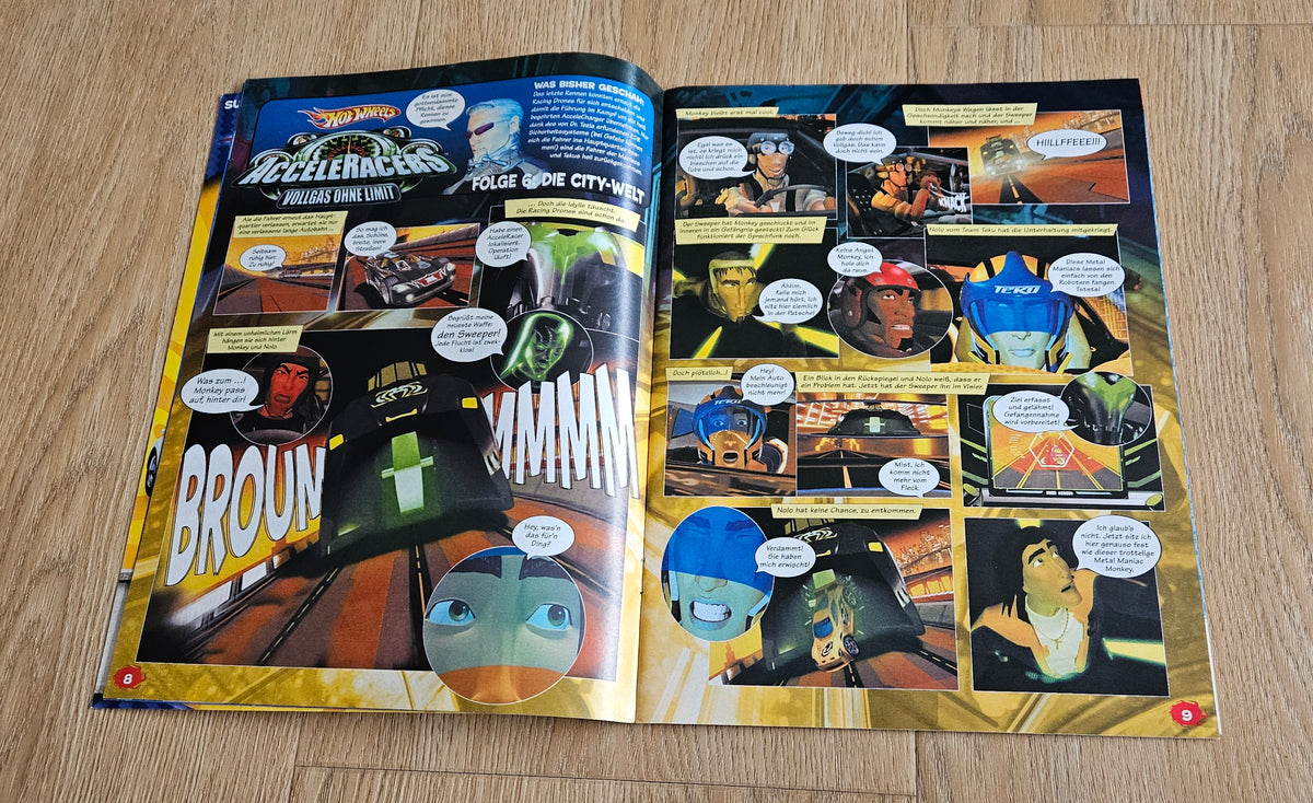 Acceleracers & HW 35 Short comics from comic books (German language!!)