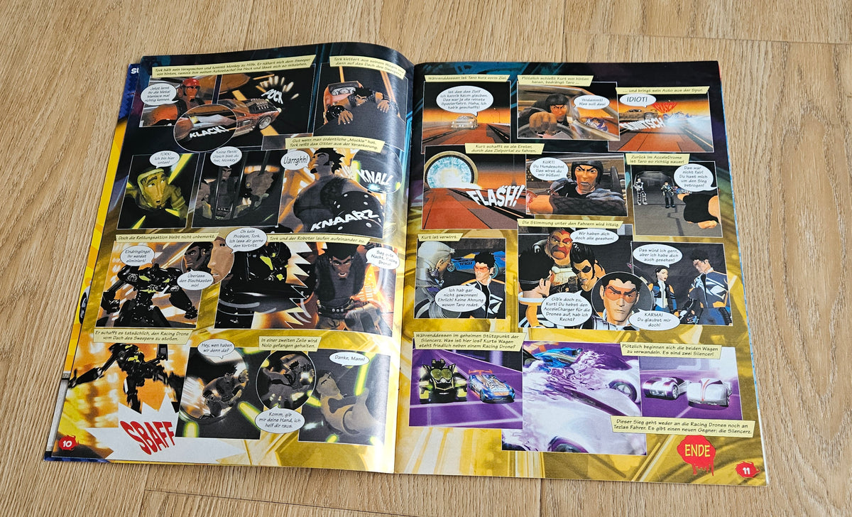 Acceleracers & HW 35 Short comics from comic books (German language!!)