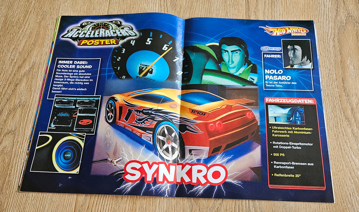 Acceleracers & HW 35 Short comics from comic books (German language!!)